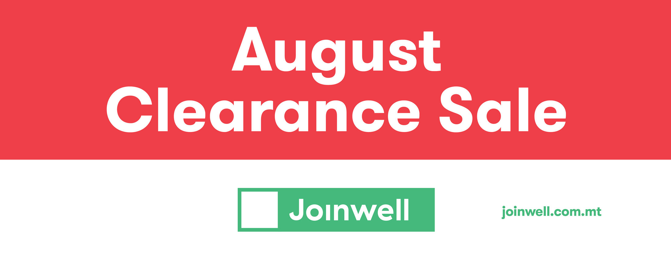 August Clearance Sale