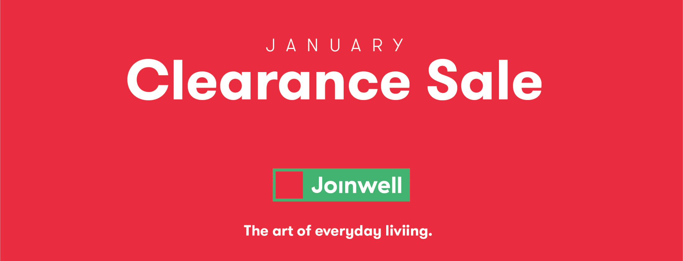 January 2023 Sale Desktop Banner