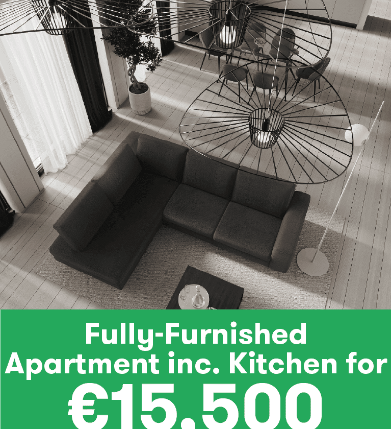 Fully-furnished apartment for €15,500