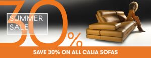 30% OFF CALIA SOFAS